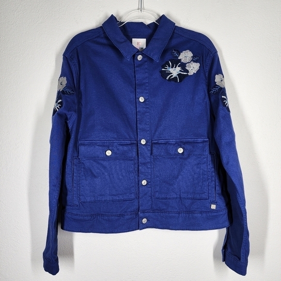 LULAROE BUTTON FRONT EMBROIDERED JACKET - Picture 3 of 8